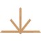 Ekena Millwork Kennewick Timber Gable Bracket, Western Red Cedar, 108"W x 68"H x 3 1/2"D x 5 1/2"F, 15/12 Pitch GBW108X68X0406KEN00SWR - alternate 1
